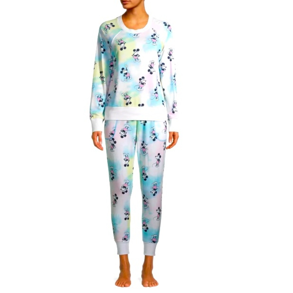 Disney Mickey Mouse All Over Print Long Sleeve Pajama Sleep/ Lounge Set | XL - Picture 5 of 15